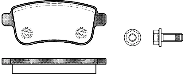 Brake Pad Set, disc brake (NB24820N00)