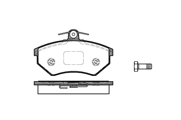 Brake Pad Set, disc brake (NB20168T19)