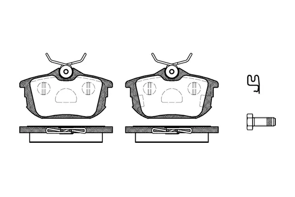 Brake Pad Set, disc brake (NB21861T15)