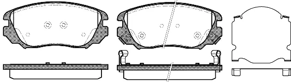 Brake Pad Set, disc brake (NB24415V02)
