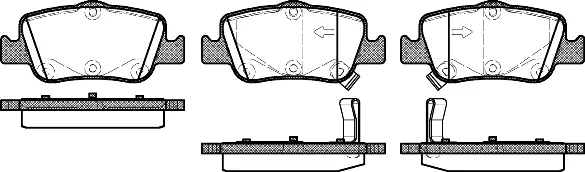 Brake Pad Set, disc brake (NB24664V02)