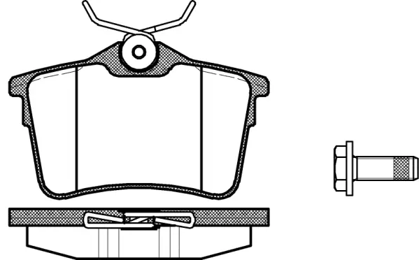 Brake Pad Set, disc brake (NB24765N00)