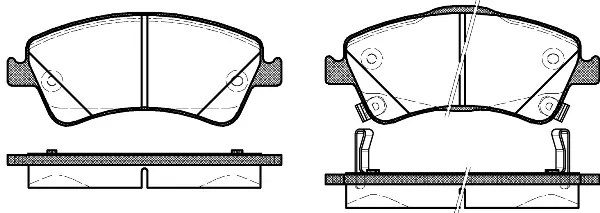 Brake Pad Set, disc brake (NB24204S20)