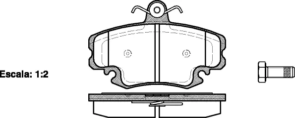 Brake Pad Set, disc brake (NB21463V00)