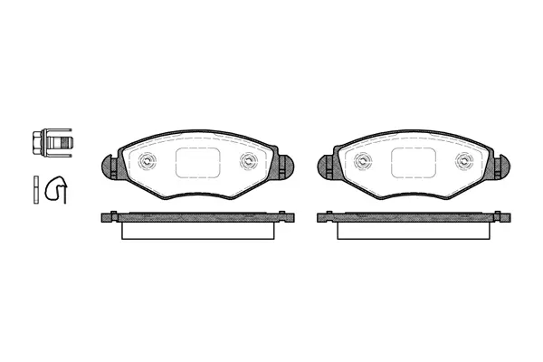 Brake Pad Set, disc brake (NB23205S02)