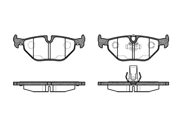 Brake Pad Set, disc brake (NB21690A02)