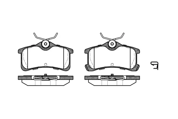Brake Pad Set, disc brake (NB24013V02)