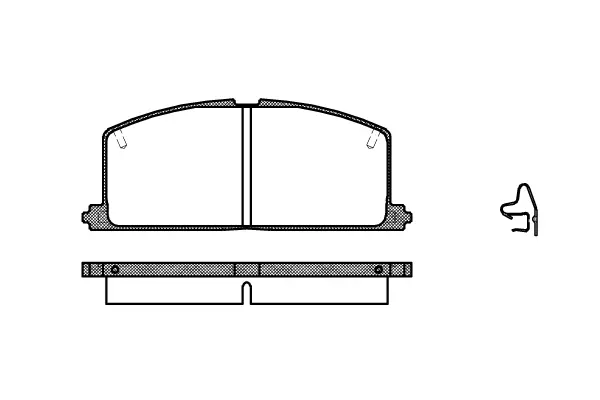 Brake Pad Set, disc brake (NB20870N00)
