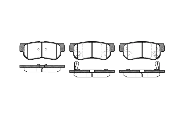 Brake Pad Set, disc brake (NB23543S01)
