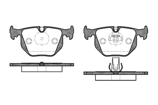 Brake Pad Set, disc brake (NB21486S01)