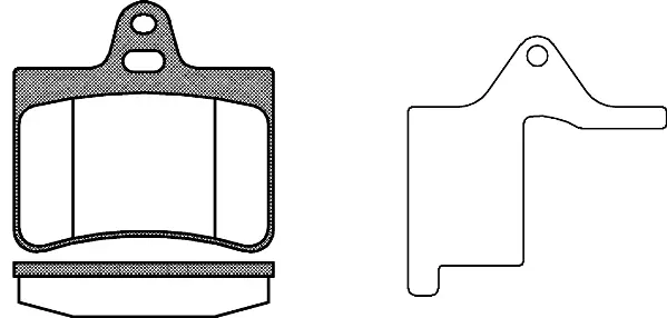 Brake Pad Set, disc brake (NB23305S02)