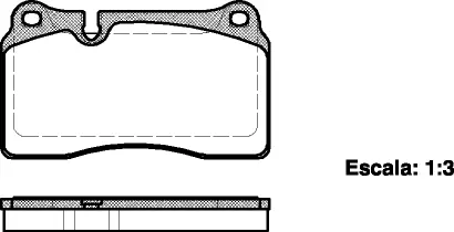 Brake Pad Set, disc brake (NB24098S00)