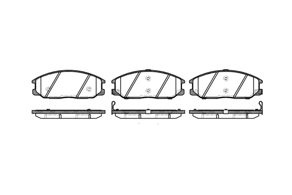 Brake Pad Set, disc brake (NB23569S02)