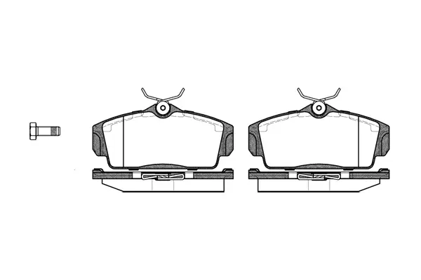 Brake Pad Set, disc brake (NB23463T17)