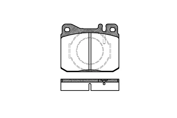 Brake Pad Set, disc brake (NB20341N00)