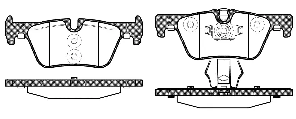 Brake Pad Set, disc brake (NB25307N00)