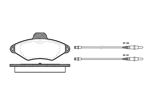 Brake Pad Set, disc brake (NB21631V04)