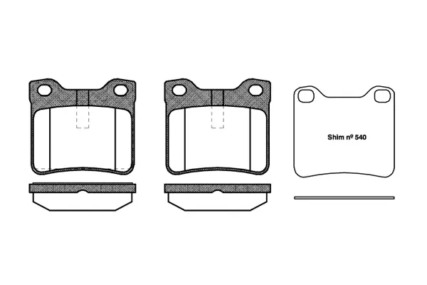 Brake Pad Set, disc brake (NB21278V00)