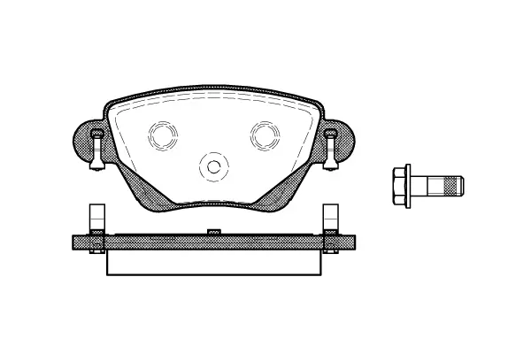 Brake Pad Set, disc brake (NB23557N00)