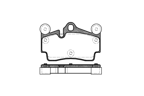 Brake Pad Set, disc brake (NB23694A00)