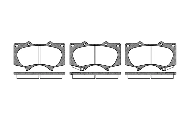 Brake Pad Set, disc brake (NB24024V02)