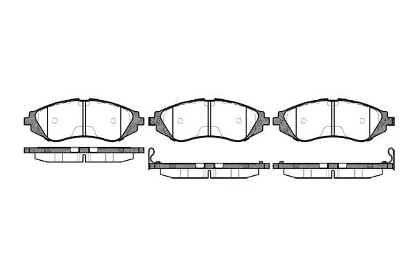 Brake Pad Set, disc brake (NB23234S01)
