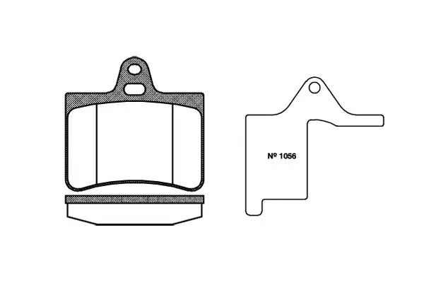 Brake Pad Set, disc brake (NB23305N00)