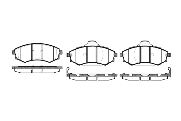 Brake Pad Set, disc brake (NB21725T17)