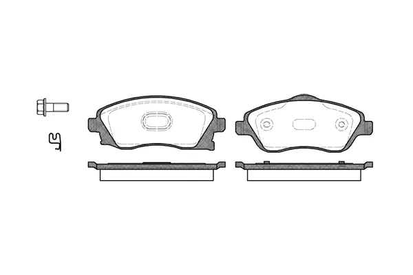 Brake Pad Set, disc brake (NB23226S01)