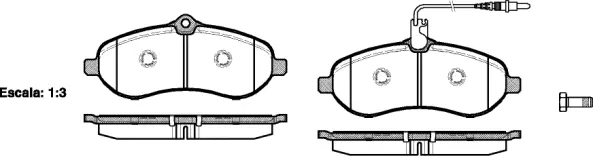 Brake Pad Set, disc brake (NB24595V01)