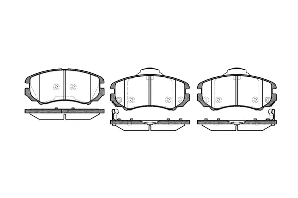 Brake Pad Set, disc brake (NB23893S01)