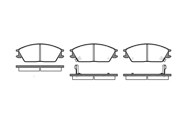 Brake Pad Set, disc brake (NB21012T14)
