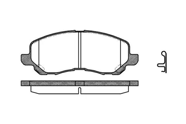 Brake Pad Set, disc brake (NB23584N02)