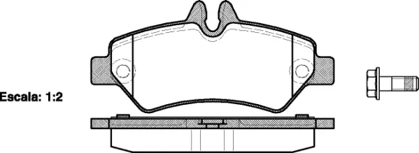 Brake Pad Set, disc brake (NB29190V00)