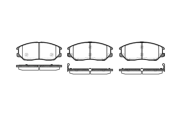 Brake Pad Set, disc brake (NB23726V02)