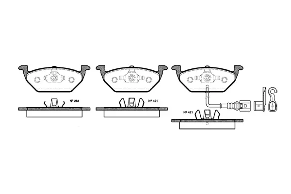 Brake Pad Set, disc brake (NB23131V01)