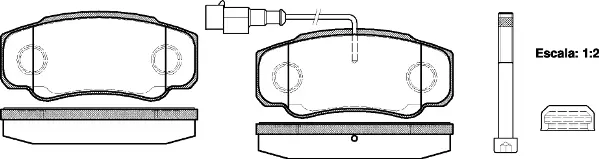 Brake Pad Set, disc brake (NB23860V02)