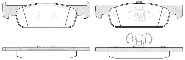 Brake Pad Set, disc brake (NB25702S00)