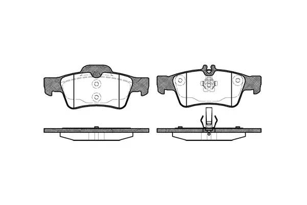Brake Pad Set, disc brake (NB23334A00)