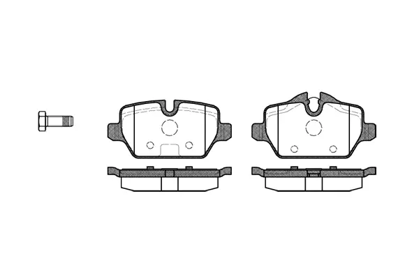 Brake Pad Set, disc brake (NB23623N00)