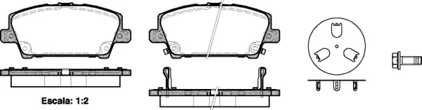 Brake Pad Set, disc brake (NB24087V02)