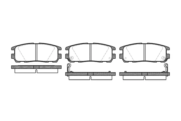 Brake Pad Set, disc brake (NB21875N00)
