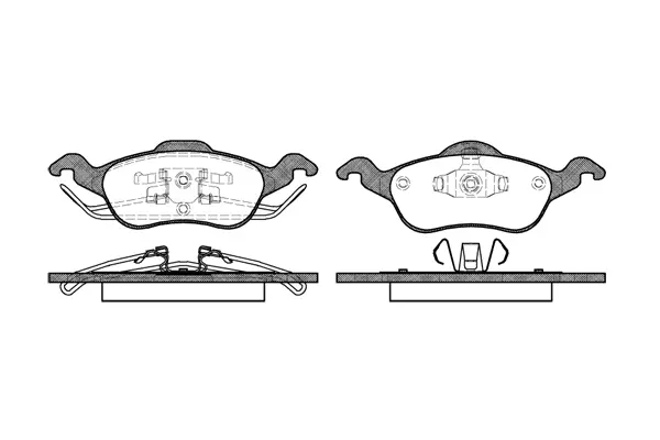Brake Pad Set, disc brake (NB23154N00)