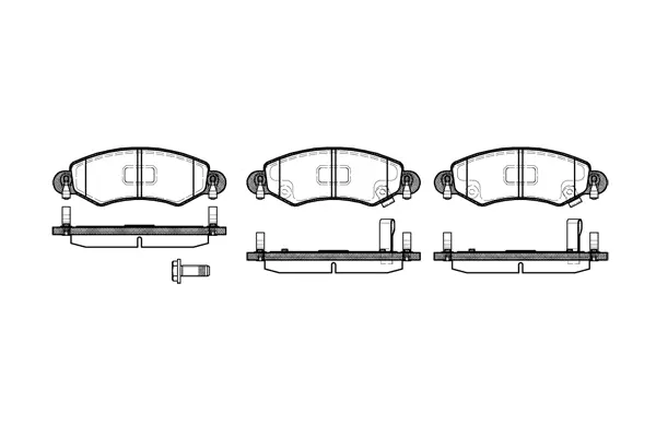 Brake Pad Set, disc brake (NB23253S02)