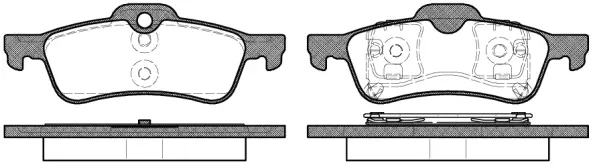 Brake Pad Set, disc brake (NB23716V00)