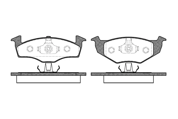 Brake Pad Set, disc brake (NB21866T19)