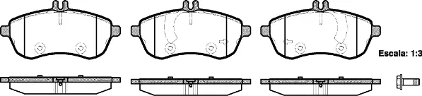 Brake Pad Set, disc brake (NB24306N00)