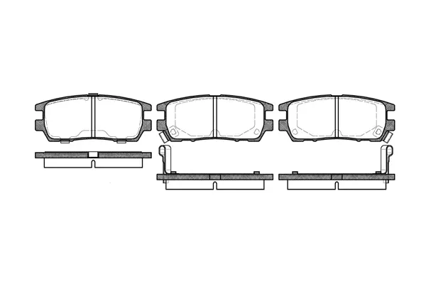 Brake Pad Set, disc brake (NB21840N00)