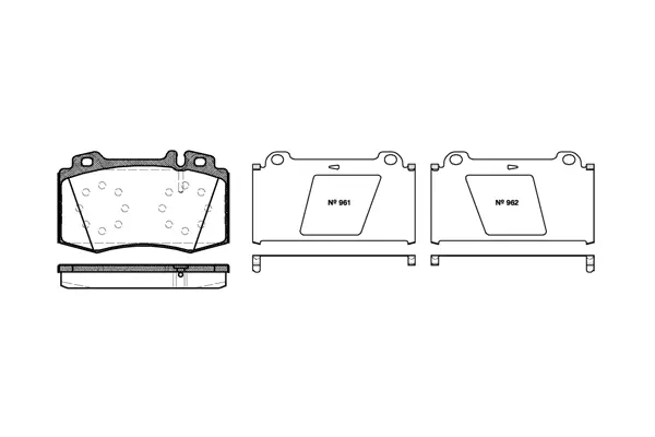 Brake Pad Set, disc brake (NB23271V00)