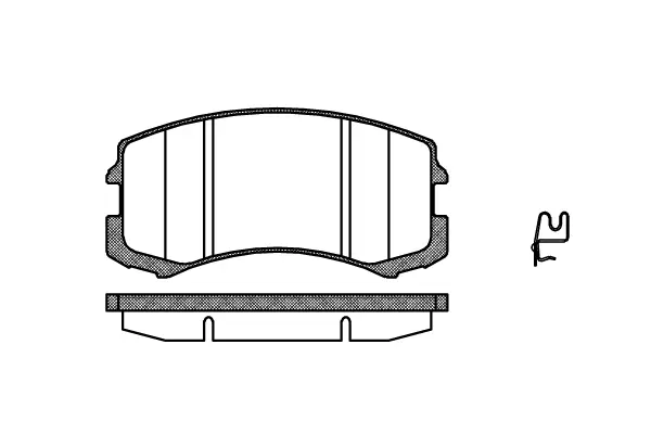 Brake Pad Set, disc brake (NB24291N00)
